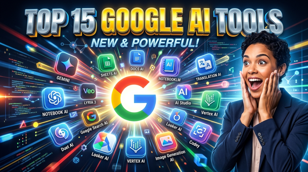 top 15 google ai tools